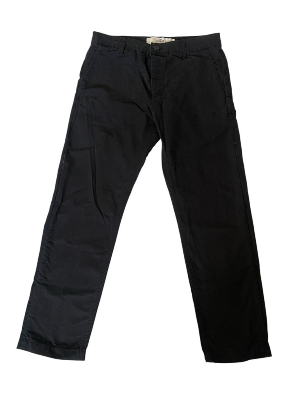 Black Chino Pants Slim Straight Stretch Casual  Pants Topman Standard